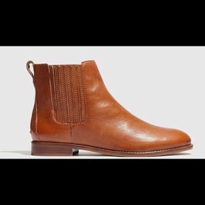 Madewell Tan Leather Ankle Booties